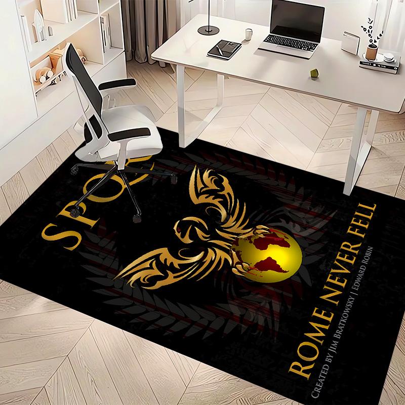 SPQR Roman Eagle1 Printed Absorbent Washable Carpet, Non-Slip Bathroom Mats, Kitchen Rugs, Yoga Mat,Living Room Entrance, Camping Picnic Rugs