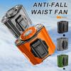 High-Speed Waist Clip Fan with LED Light Portable Cooling Fan Rechargeable Clip-on Fan for Outdoor Camping