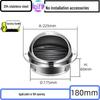 304 Stainless Steel Ventilation Cap: Rain-Proof Exhaust Cover for Exterior Wall and Range Hood, PVC Compatible