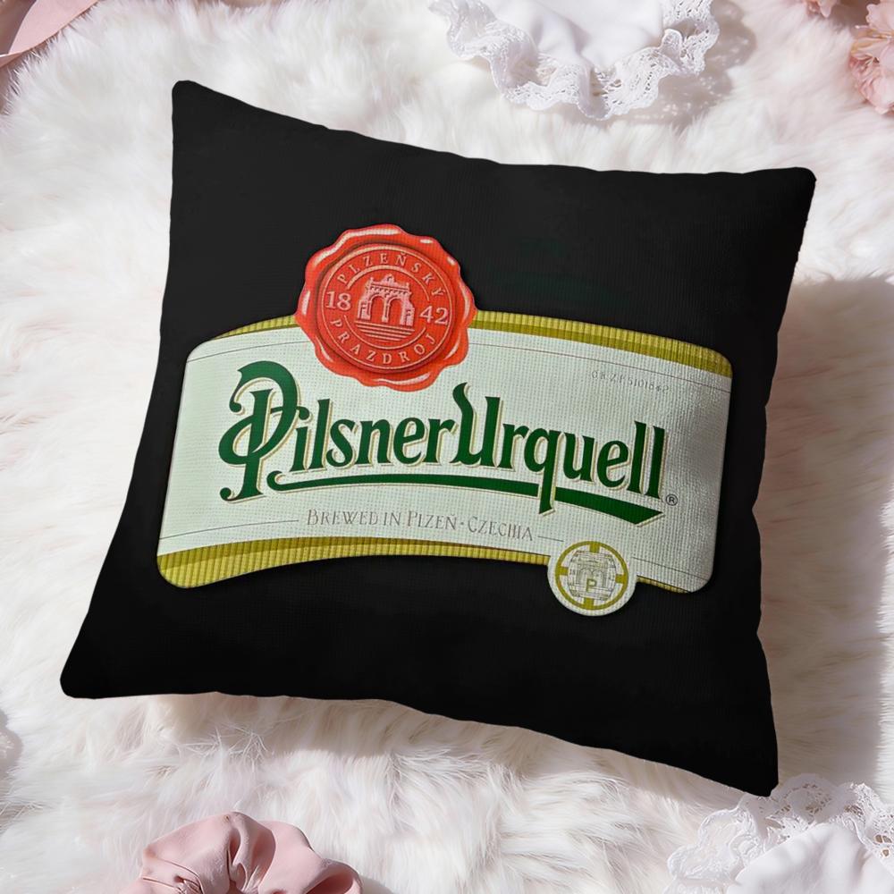 

P-Pilsner U-Urquell Cushion Cover Premium Comfort Reversible Pillow Cove -Two in One Design for Any Room & Car Interior 30cmx30cm