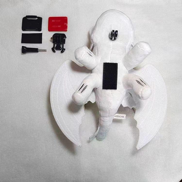 Toothless Dragon Plush Toy - Car Roof Decoration & Motorcycle Helmet Pendant