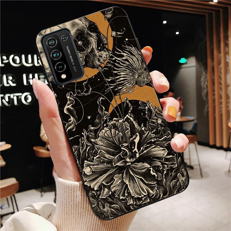 Skull Bones Phone Case for Huawei Honor 50 10X Lite 20 7A 7C 8X 9X Pro 9A 8A 8S 9S 10i 20S 20lite 7X 10 Lite