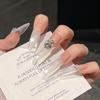 2026 Wearable Cat Eye Nail Art Stickers: Handmade Whitening Light-Catching Nail Tips.