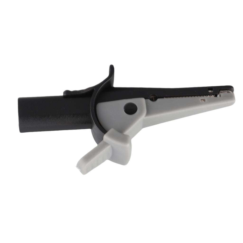 Insulated Test Clamp Safe 20mm Opening Current Test Clip with 4mm Banana Socket for Car Trucks Electrical ProjectsBlack