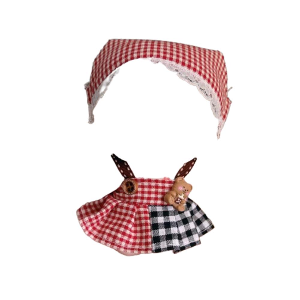 

1 Set Strap Pants Doll Lolita Dress Princess Skirt Cotton Doll Lolita Outfit Dress Kids Girls Toys Style 8