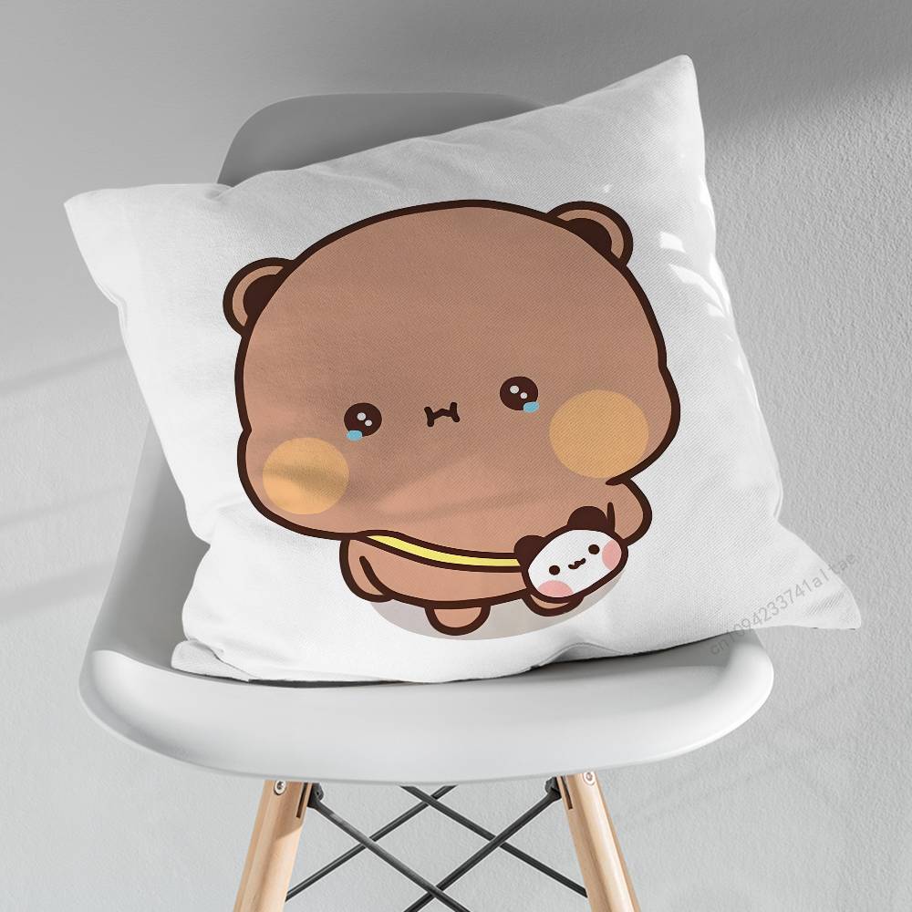 Cute BBubu DDudu Funny Pillowcase for Sofa Room Office Decor Printing  Merchandise AllMatch Cushion Cover