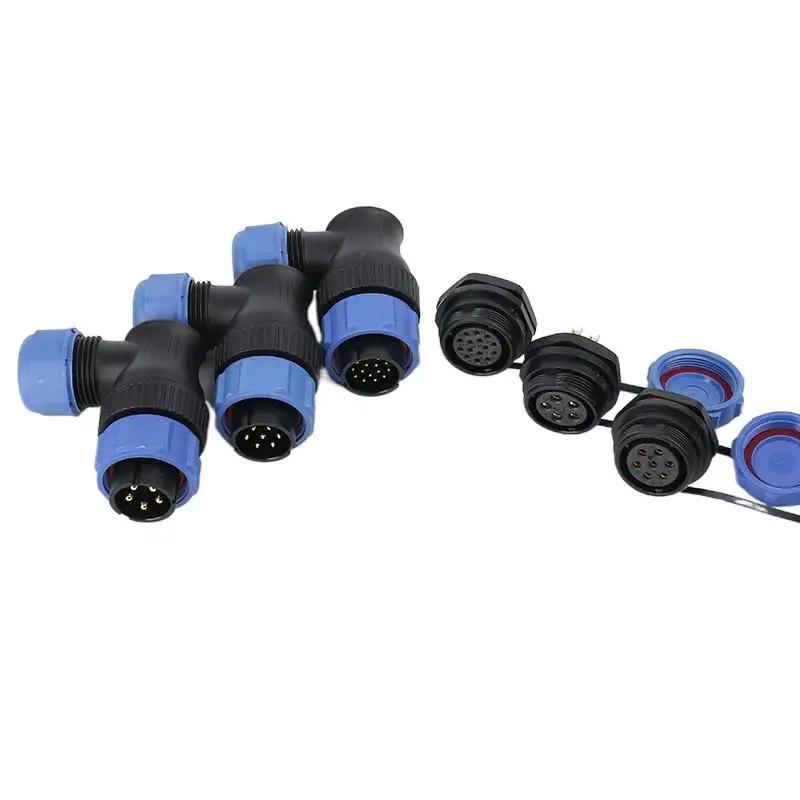 WEIPU SP21 SP2116/P SP2112/S 2 3 4 5 6 7 8 9 12 15Pin Waterproof Ip68 Aviation Connector Power Adapter Signal Adapter Plastic
