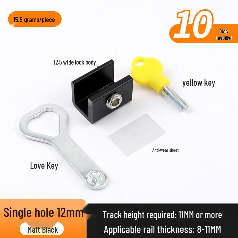 Adjustable No-Drill Window Safety Stopper Lock