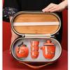 Creative Ceramic Portable Travel Tea Set Father's Day Gift Dad's Gift for Elderly Chinese Tea Set