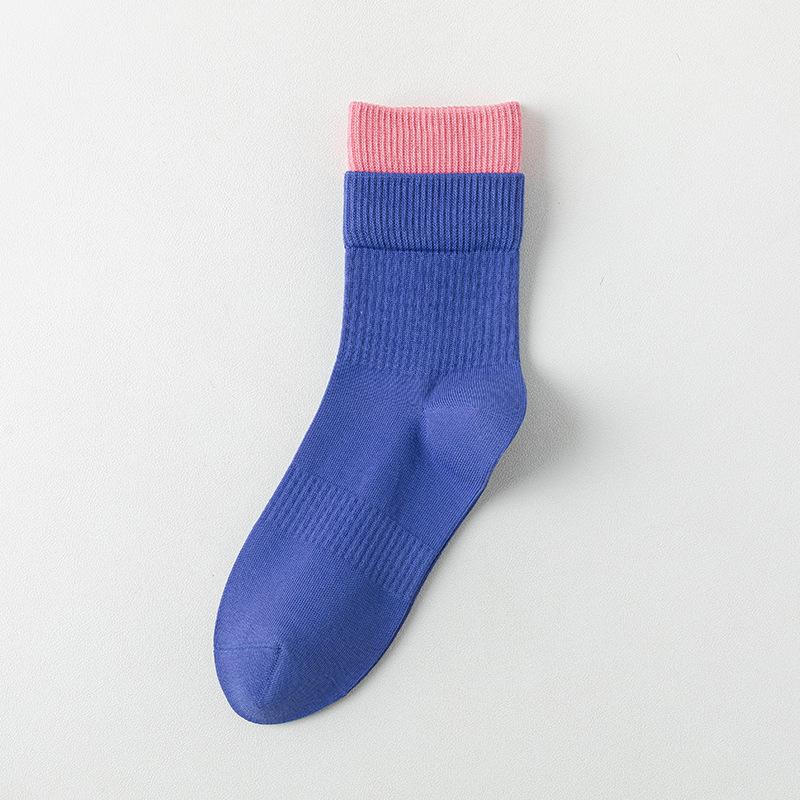 Pure Cotton Socks - Children's Mid-length Socks, Sweat-absorbent, Odor-resistant, Anti-tear, Multi-color Dopamine Sports Socks