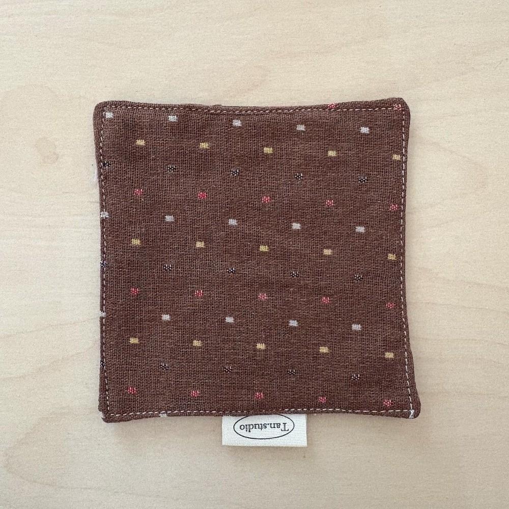 Retro Colored Water Cup Mat Cotton Decorative Fabric Coaster Quilted Placemats Home Decor