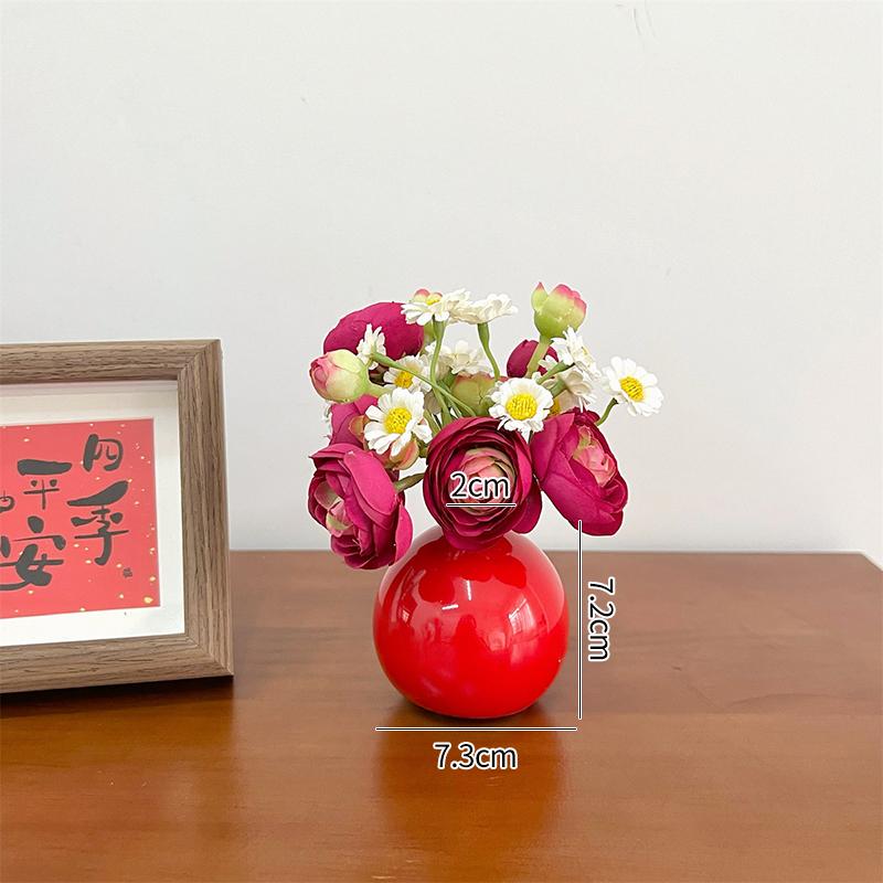 Chinese New Year Decoration Wedding Decoration Horse Year Decoration Flower Vase Hug Bucket Spring Festival Home Decor