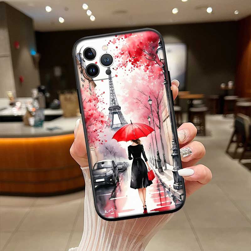 RE49 Paris Eiffel tower New High-End Shell Phone Case for iPhone SE X XS XR 16E 17 11 Pro Max 8 7 6 6s Plus Air