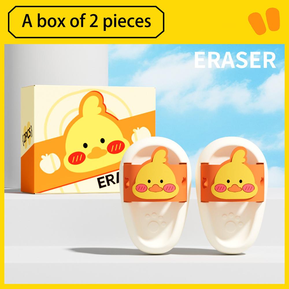 Cute cartoon slipper eraser, clean and shavings free eraser, creative slipper styling eraser, student stationery