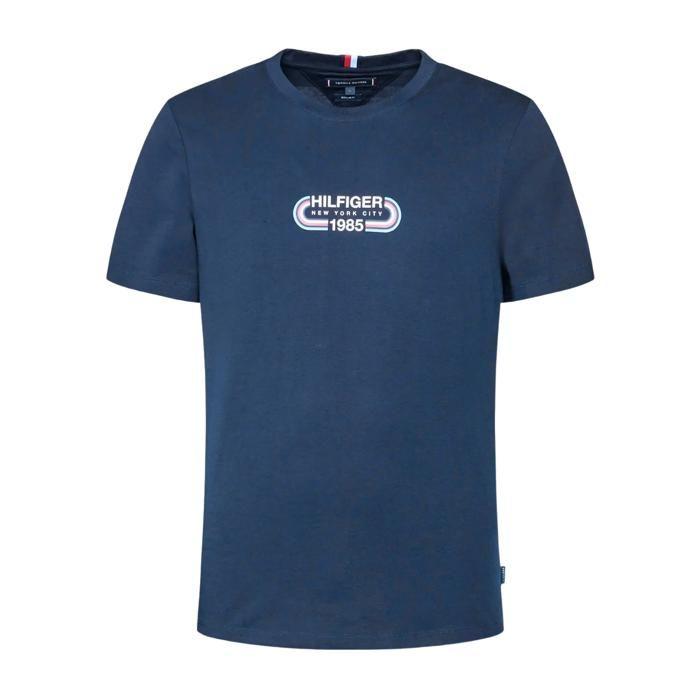 T-shirt Tommy Hilfiger Homme Bleu Graphic Regular Fit