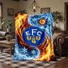 Everton Football Print Flannel Blanket Soft Warm Sofa Bed Throw Blanket For Home Office Bedroom