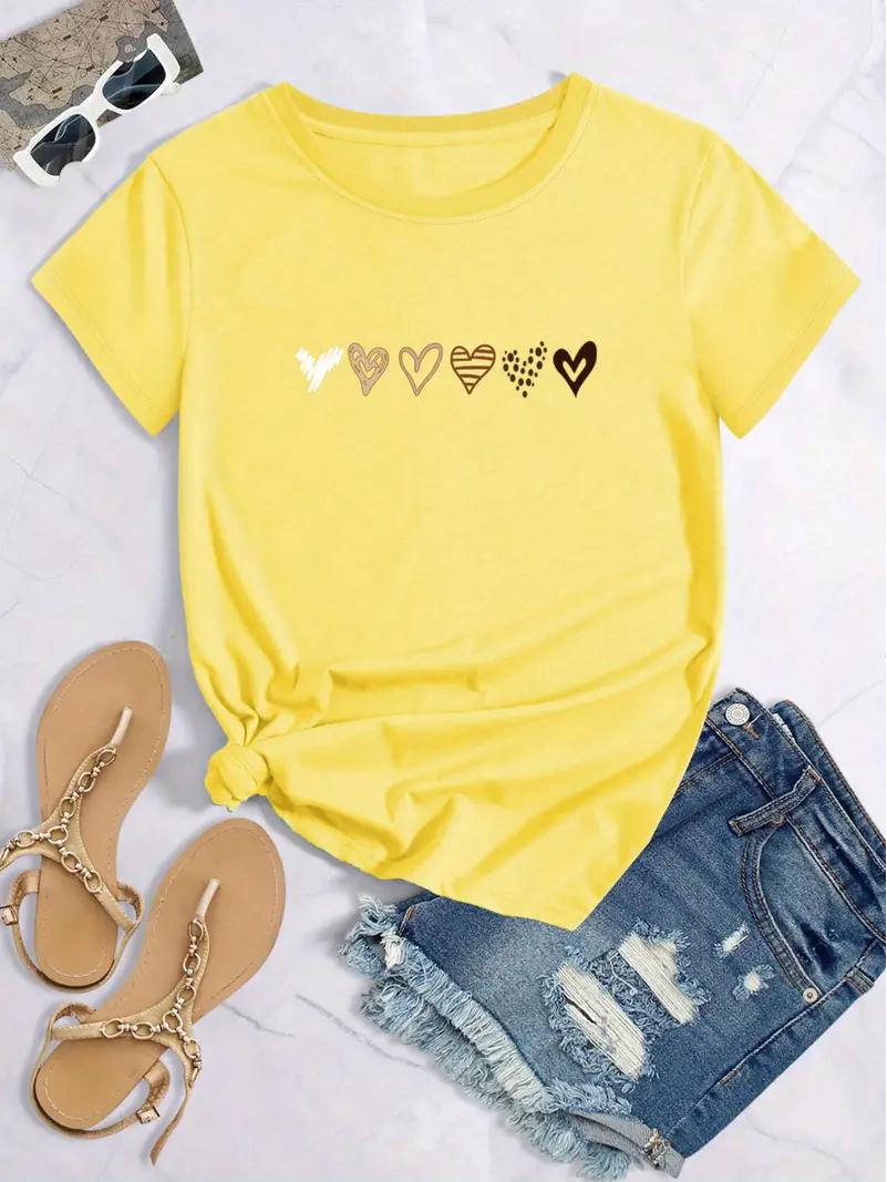 

Синий женский топ с коротким рукавом с рисунком - европейский/американский стиль Triple Extra Large