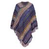 Women Printed Winter Wool Blend Soft Warm Scarf Tassel Wrap Knitted Shawl Scarf