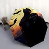 1pc Batman Night Automatic Folding Umbrella - Compact 8-Rib Design, Durable Plastic & Iron1297L