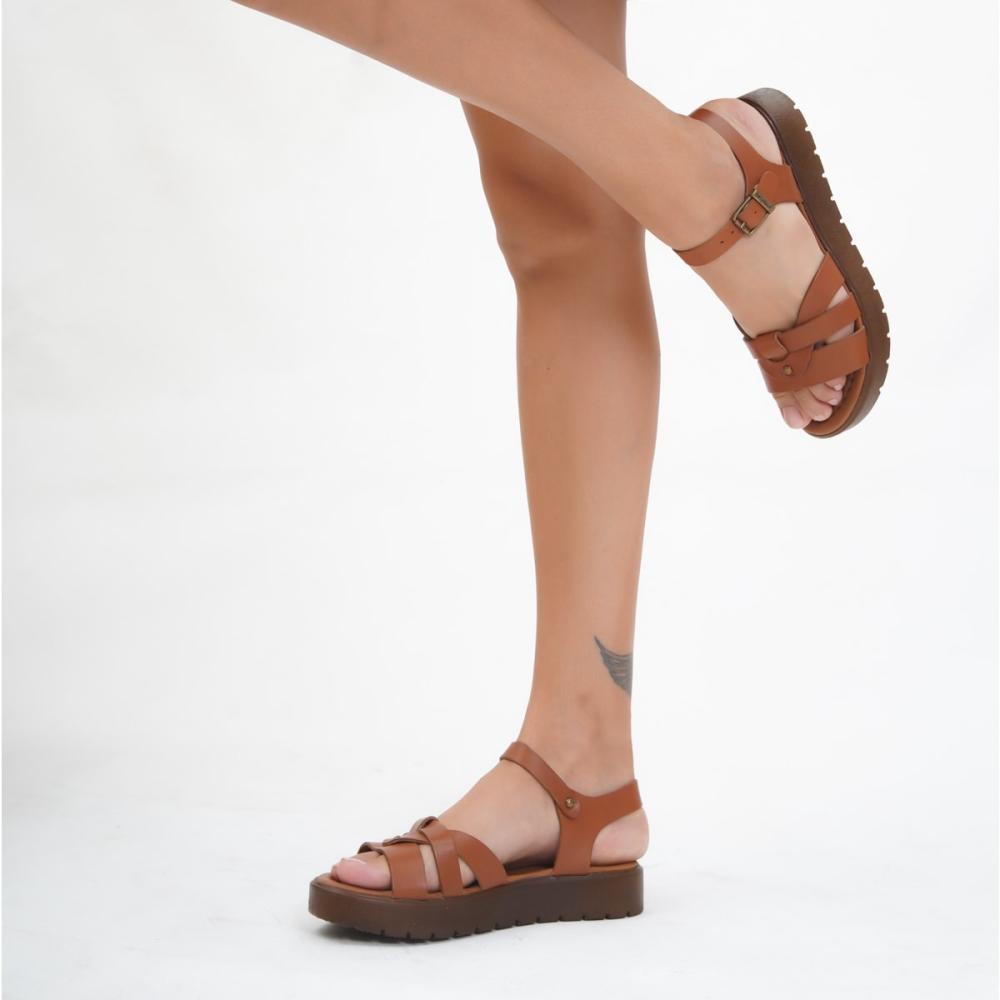 Skórzane sandały damskie ze skóry naturalnej