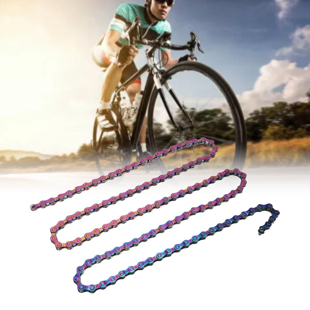 8-Gang Fahrradkette Rostfrei Empfindlich Bunt Galvanisiert 6 7 8-Gang Kette für Rennrad Mountainbike Farbige Fahrradkette