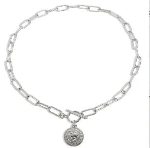 Square Pendants Delicate Stainless Steel Chain Pendant Necklace For Women Necklace