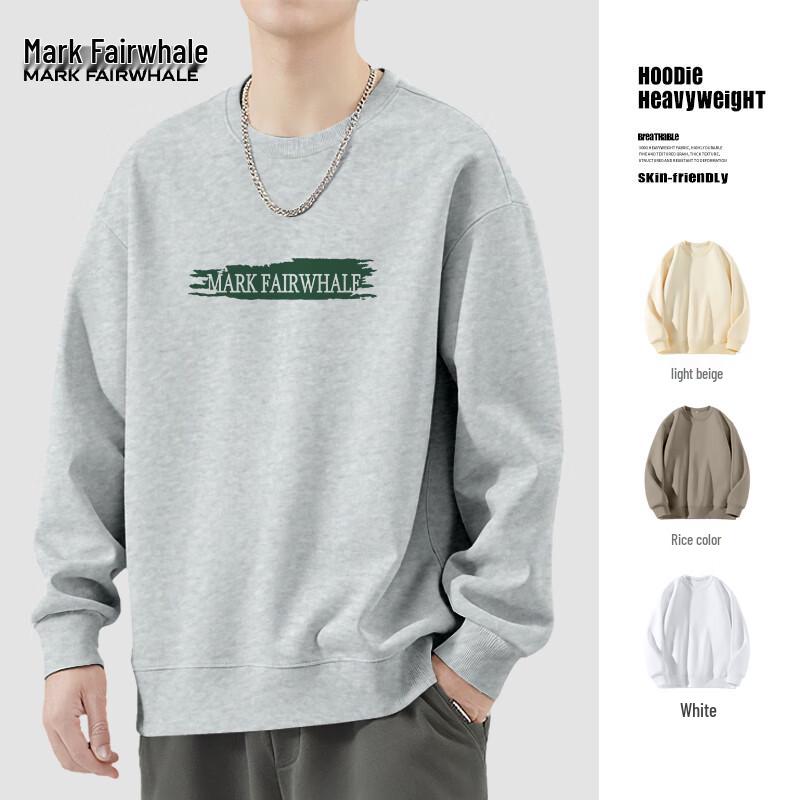 Mark Fairwhale Men's Heavyweight Loose Fit Round Neck Sweatshirt