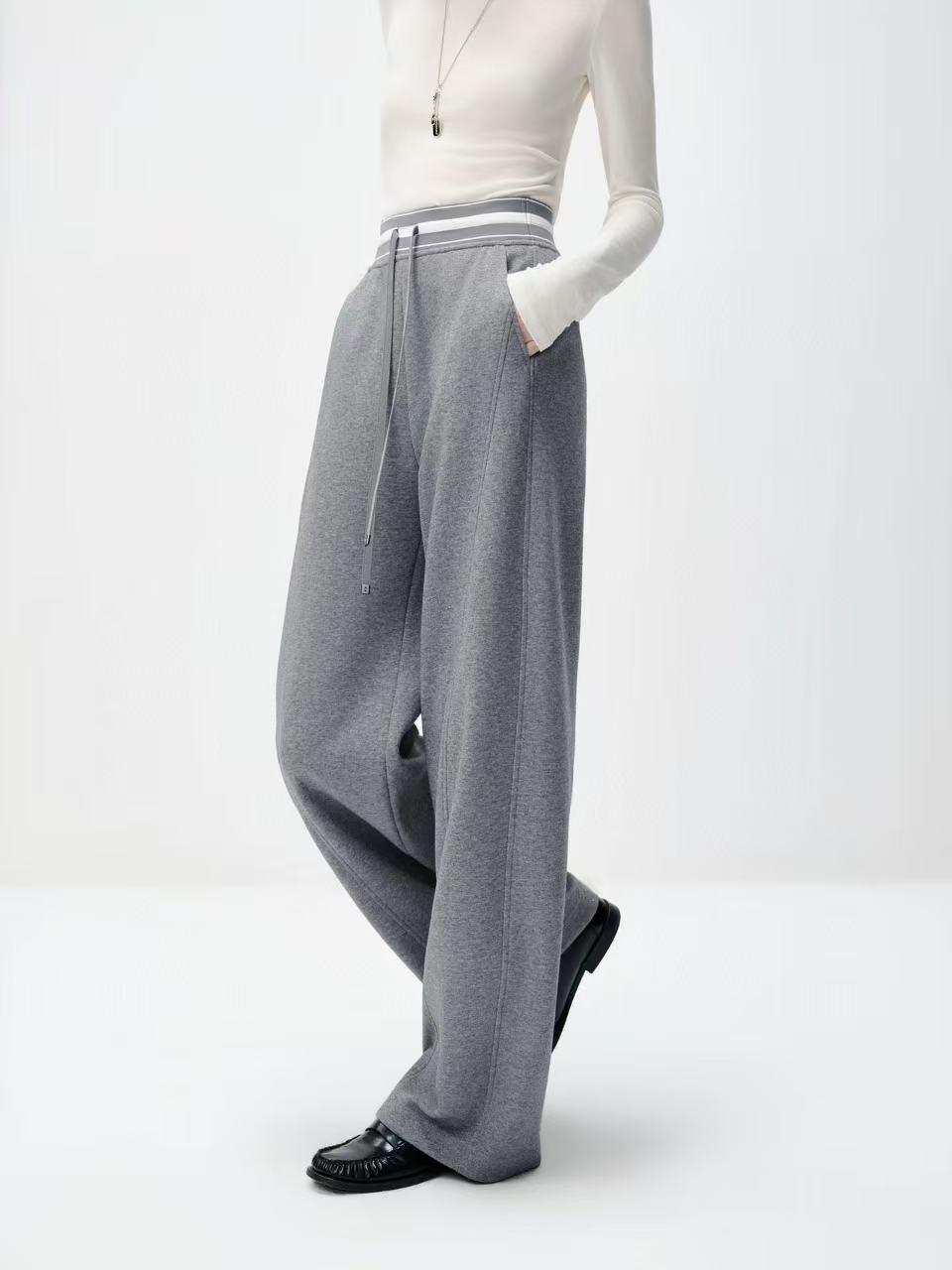 Autumn Winter Women s Loose Fit Wheat Wide Leg Scimitar Pants Medium