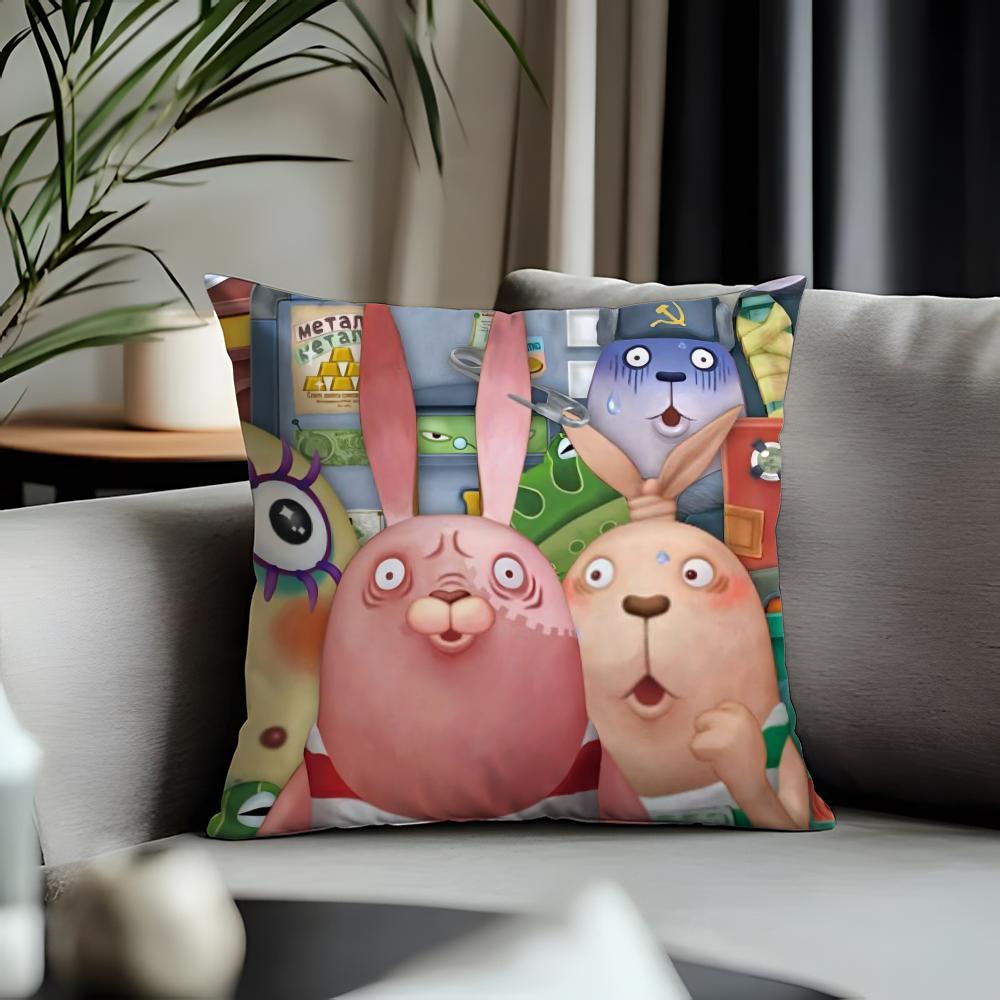 Trending Uusavichead Cushion Cover Antidustmite Pillowcase Invisible Zipper Silky Short Plush Sofa Cushion Cover