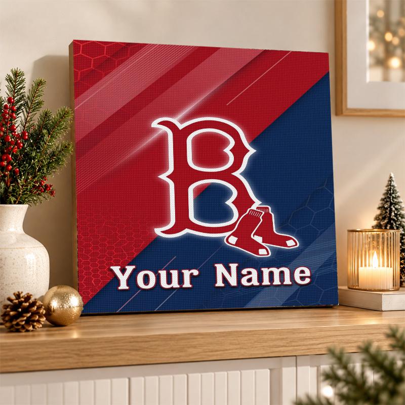 Boston Red Sox Custom Name Text 5D Diamond Painting Kit DIY Full Drill Diamond Art Decoration