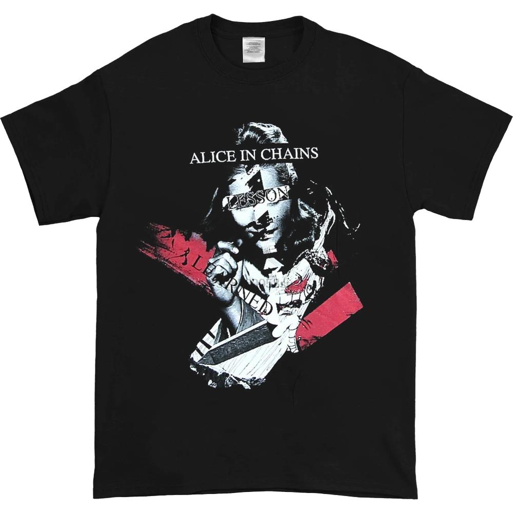 

Черная футболка унисекс «Alice In Chains Lesson Learned»
