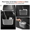 Bling Car Trash Can For Women Rhinestone Auto Door Garbage Bin Seat Back Hanging Storage Box Interior Accessories Organizer