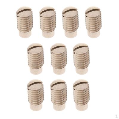 10 szt. Srebrnych metalowych śrub regulacyjnych saksofonowych do sopranu altowego tenorowego