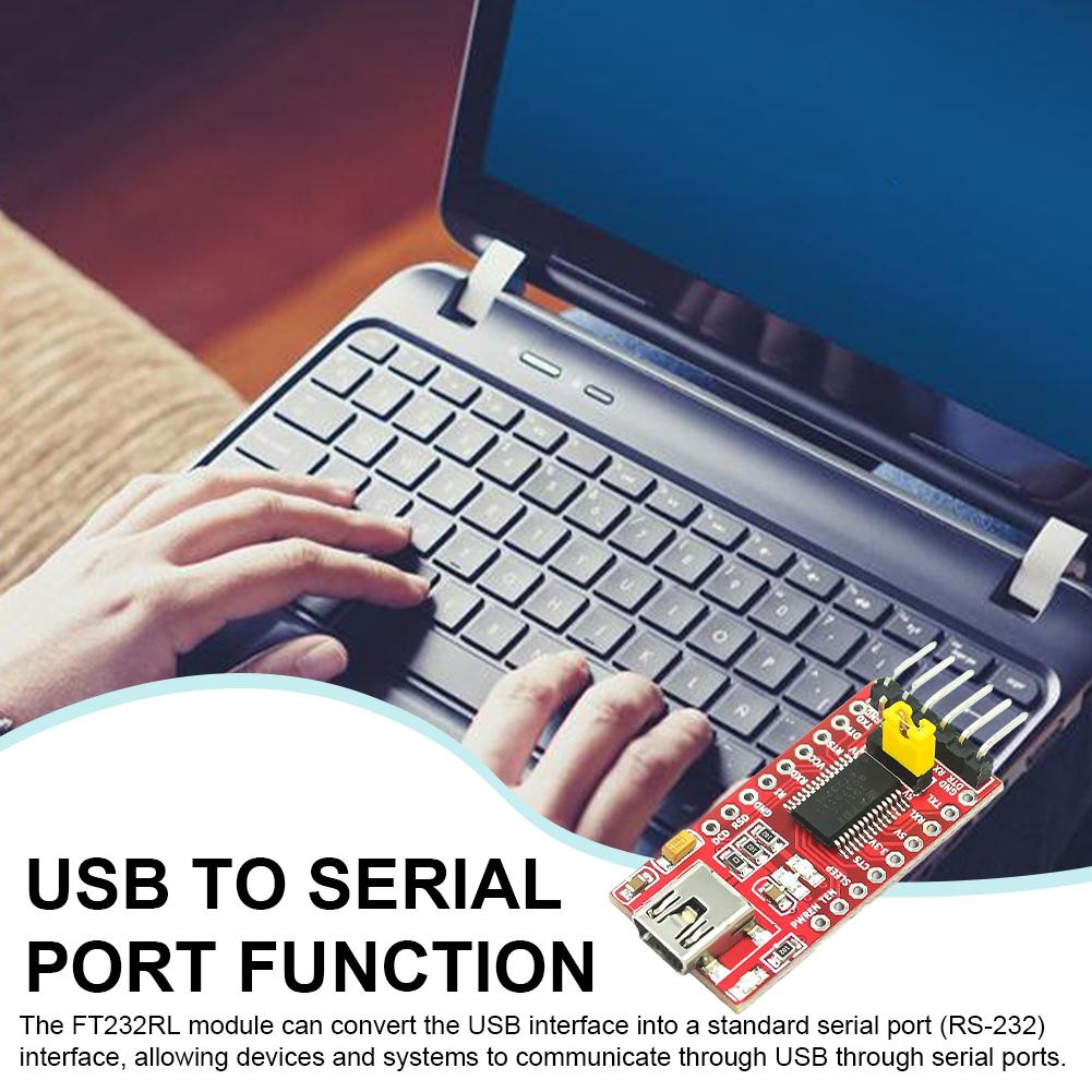 FT232RL FTDI USB To TTL Serial Adapter Module 3.3V 5.5V USB To TTL Module USB To TTL Serial Converter Module for Arduino