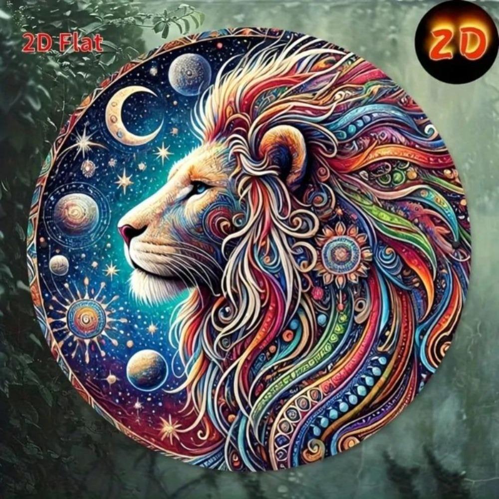 Leo Sternzeichen Metallblechschild Wandkunst Dekoration für Zuhause Halloween Badezimmer Küche Schlafzimmer Wohnzimmer