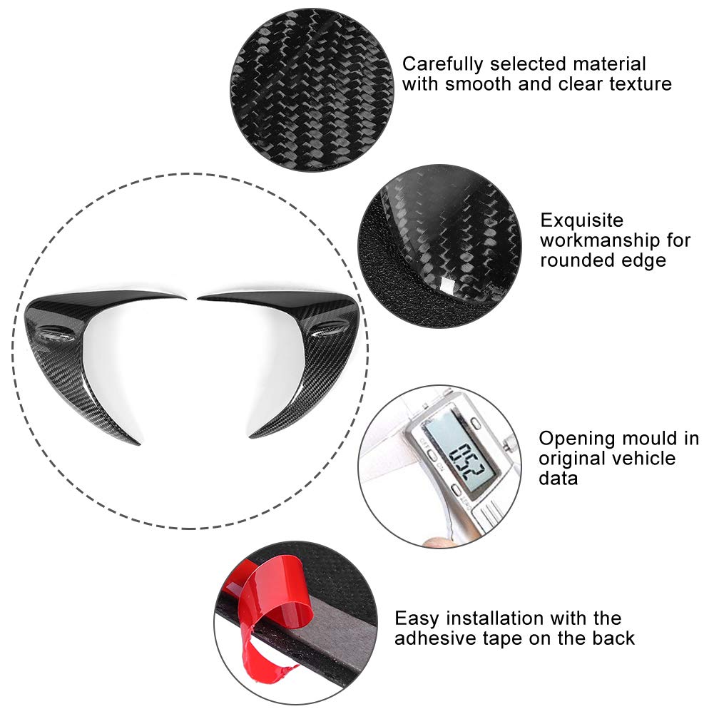 Eyelid Eyelid Cover Headlight Eyebrow Carbon Fiber Headlight Trim Retain Appearance Easy Installation Practical
