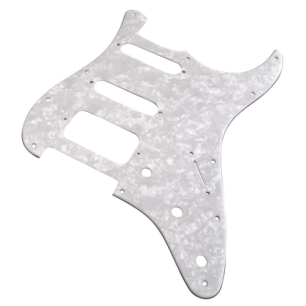 

YJB PARTS Strat Pickguard White Pearl 3P Inch Made in Japan Fat-ST(SSH)