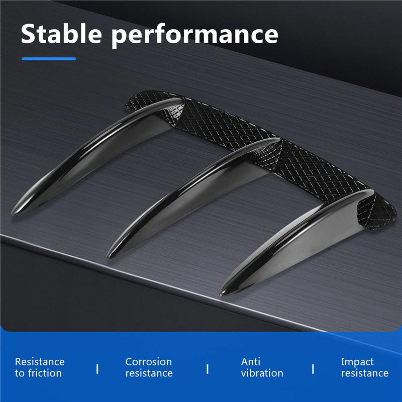 Rear Bumper Spoiler Side Air Outlet Wing Canard Fin For Mercedes Benz A-Class W176 A200 A260 A250 A45 For AMG-A99D