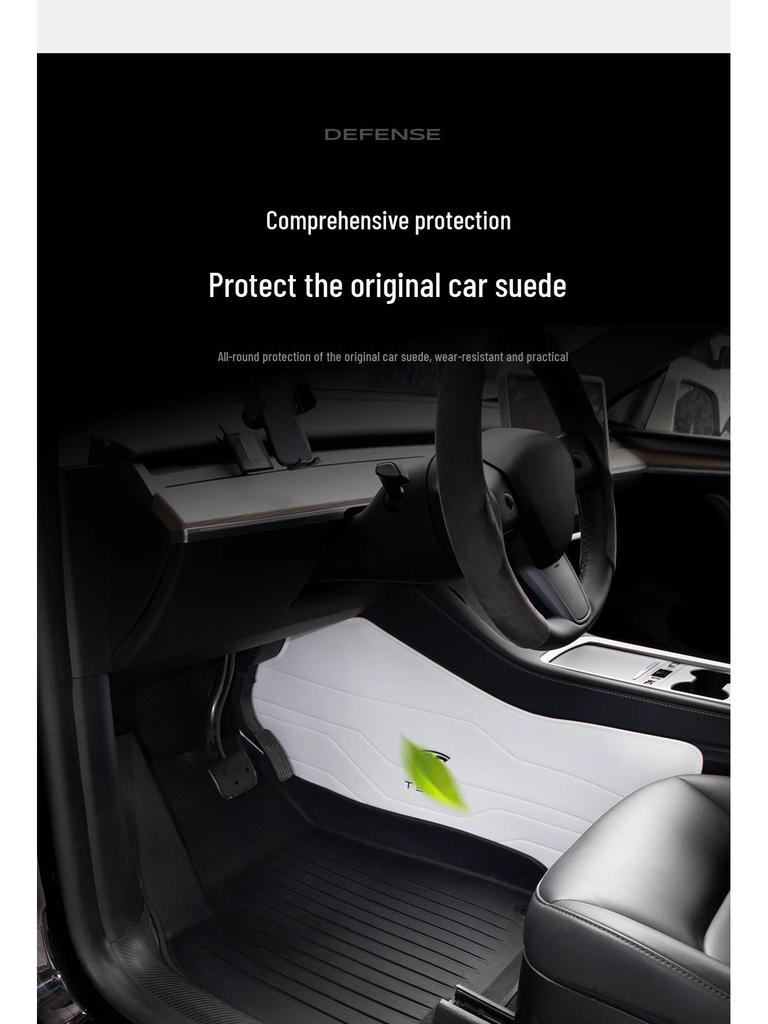 Anti-kick and dirt protection pads for Tesla Model YL/Y/3 center console sides