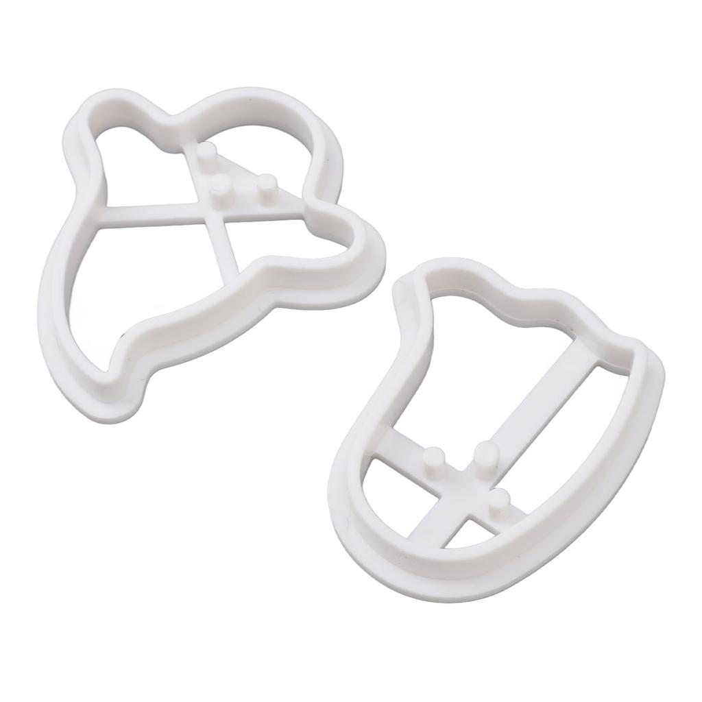 2pcs Small Ghost Cookie Cutters ABS Material Biscuit Cutter for Holiday Decoration Party Supplies Ba