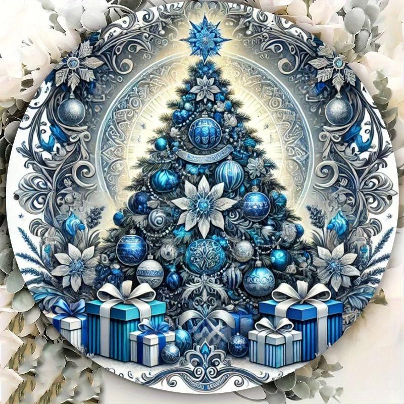 2D Flat Hanging Decorative Metal Sign Hand Painted Art