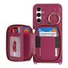 Case for Galaxy A54 5G - Leather/PU, Wine, With Stand