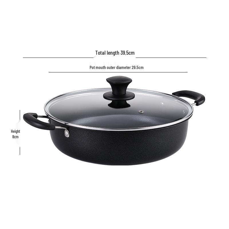 Desui Maifan Stone Non-stick Double-Ear Soup Pot for Gas and Induction Cookers