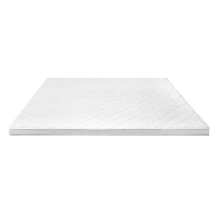 Sur-matelas - VIDAXL - 160 x 200 cm - Mousse froide - 6 cm - Déhoussable