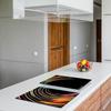 2x GLASS PROTECTIVE PLATE FOR STOVE 40x52 BLACK