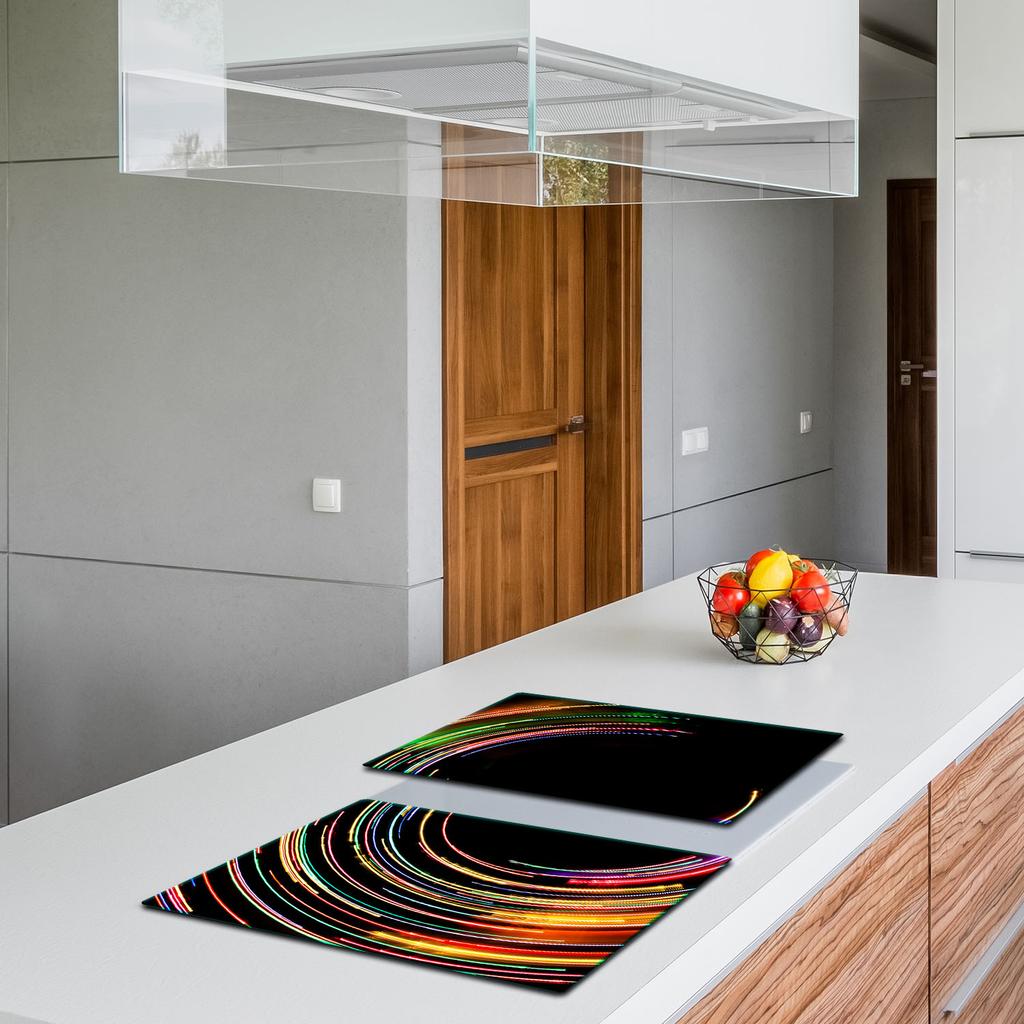 2x GLASS PROTECTIVE PLATE FOR STOVE 40x52 BLACK