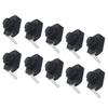 10 Pieces 1A 30V Latching On Off Push Button Switch for Mini Torch with Copper Parts for Home Appliances and Gadgets