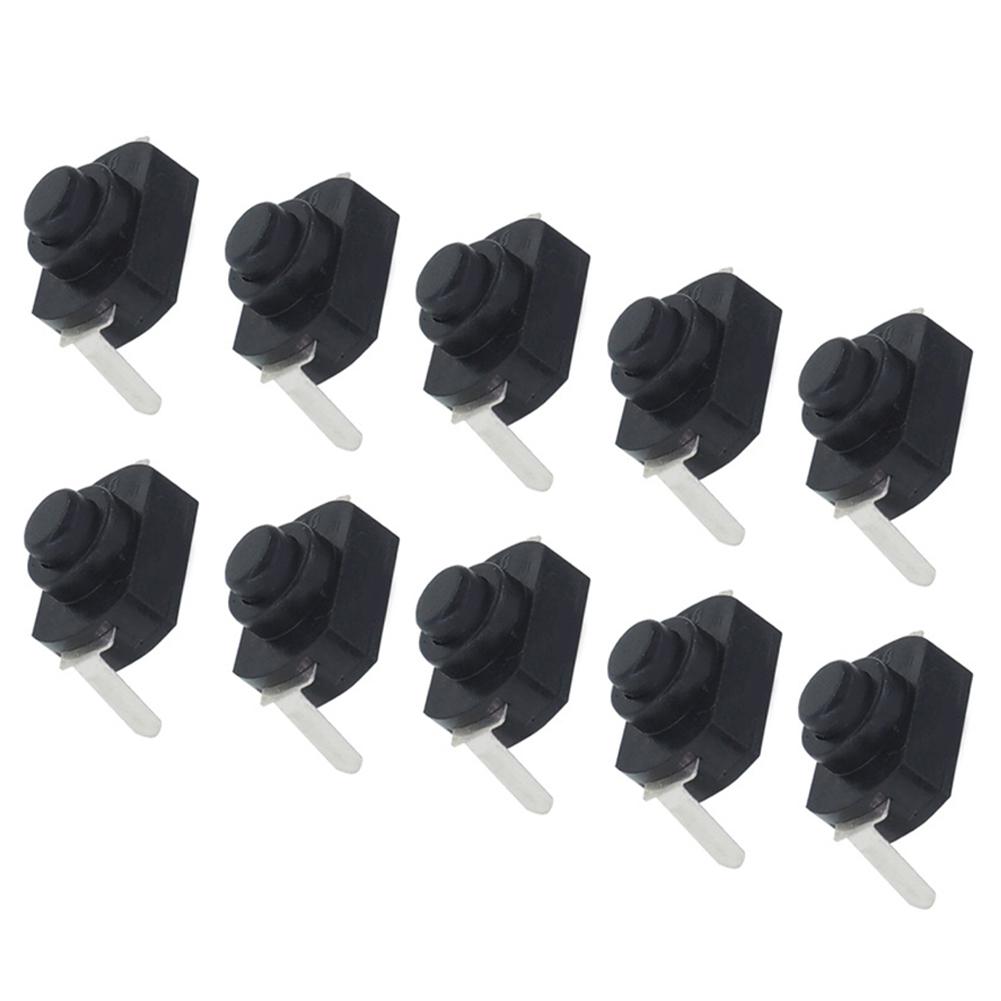 10 Pieces 1A 30V Latching On Off Push Button Switch for Mini Torch with Copper Parts for Home Appliances and Gadgets