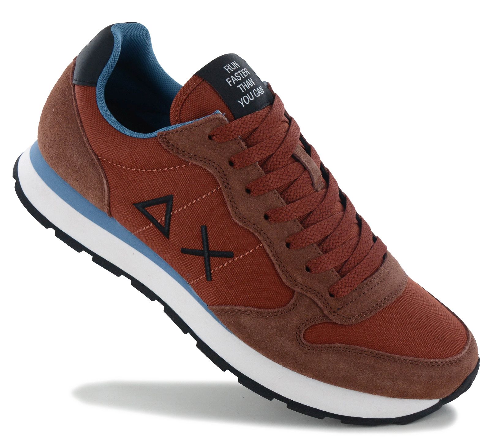 SUN68 Tom Solid - Heren Sneakers Schoenen Roest-Rood Z46101-36 ORIGINEEL EU 41 black