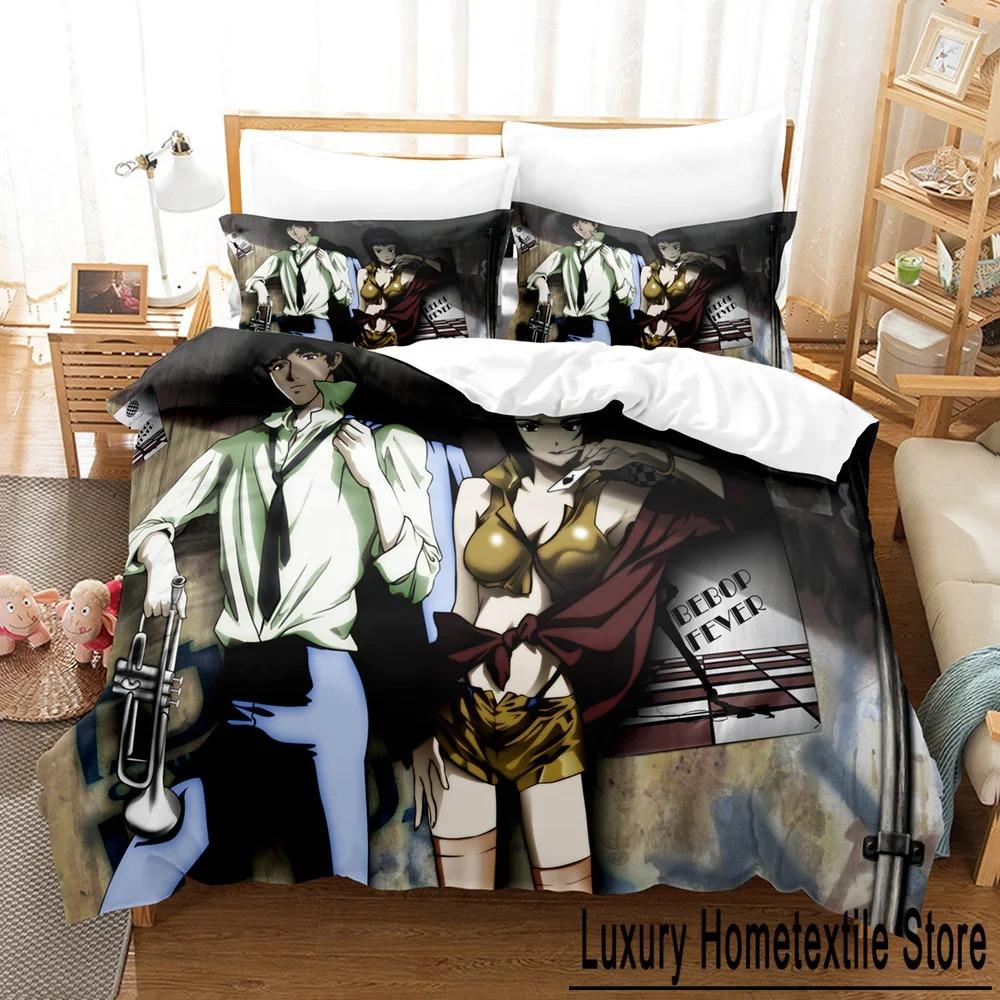 3D The Anime Cowboy Bebop Bedding Sets Duvet Cover Set With Pillowcase Twin Full Queen King Bedclothes Bed Linen Home Textile